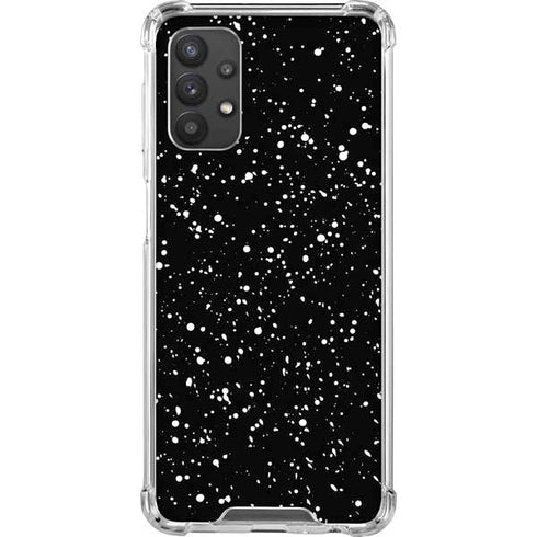 Black Speckle Galaxy A32 5G Clear Case
