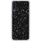 Black Speckle Galaxy A50 Clear Case