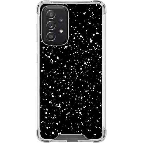 Black Speckle Galaxy A52 5G Clear Case