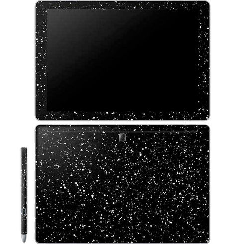 Black Speckle Galaxy Book 12in Skin