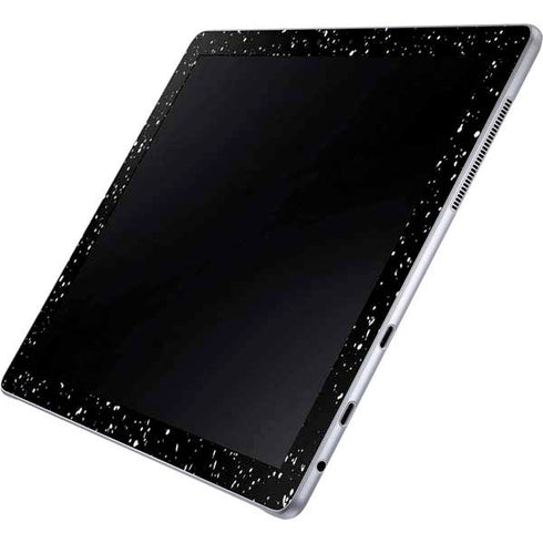 Black Speckle Galaxy Book 12in Skin