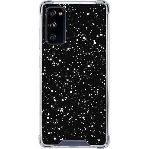 Black Speckle Galaxy S20 FE Clear Case