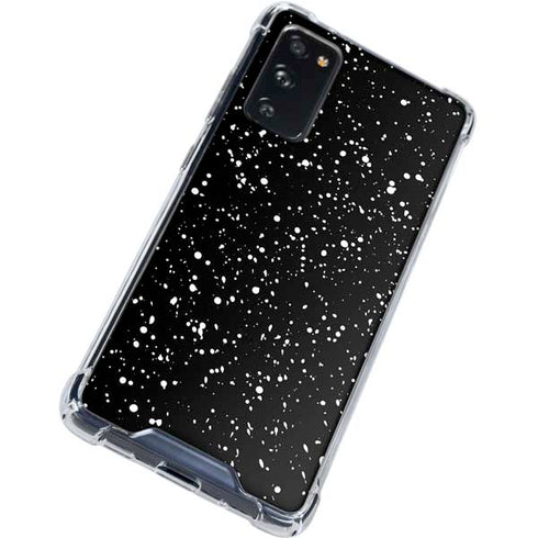 Black Speckle Galaxy S20 FE Clear Case