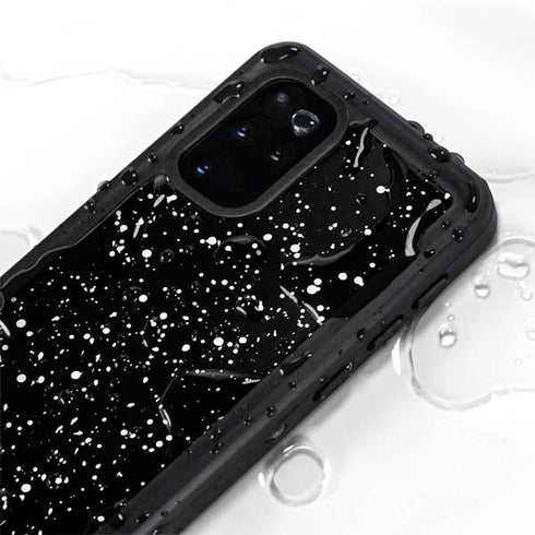 Black Speckle Galaxy S20 Plus Waterproof Case