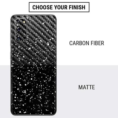 Black Speckle Galaxy S20 Skin