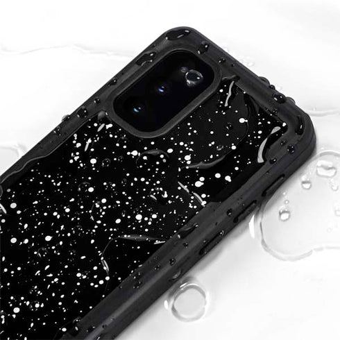 Black Speckle Galaxy S20 Waterproof Case