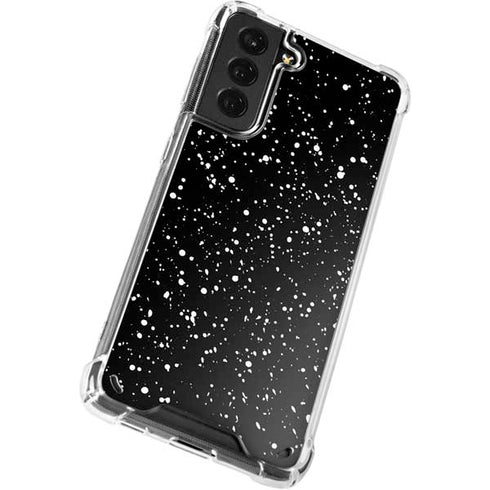 Black Speckle Galaxy S21 5G Clear Case