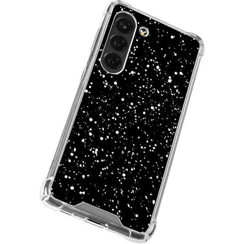 Black Speckle Galaxy S23 Clear Case