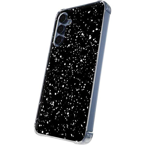 Black Speckle Galaxy S24 Clear Case
