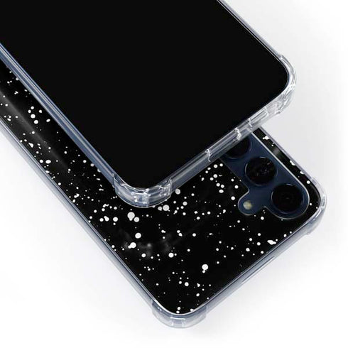 Black Speckle Galaxy S24 Clear Case