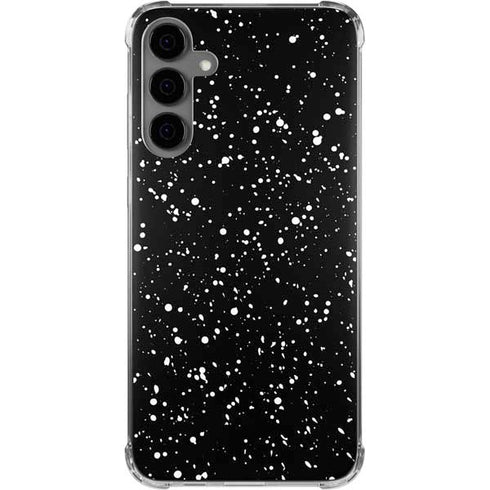 Black Speckle Galaxy S24 Plus Clear Case
