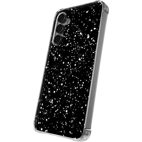 Black Speckle Galaxy S24 Plus Clear Case
