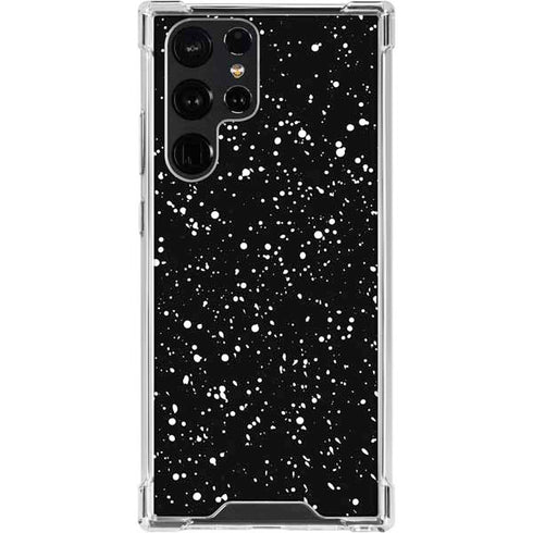 Black Speckle Galaxy S24 Ultra Clear Case