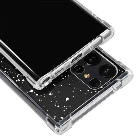 Black Speckle Galaxy S24 Ultra Clear Case
