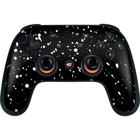 Black Speckle Google Stadia Controller Skin