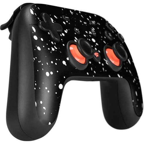 Black Speckle Google Stadia Controller Skin