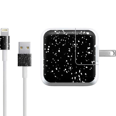 Black Speckle iPad Charger (10W USB) Skin