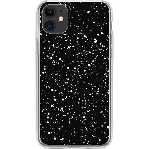 Black Speckle iPhone 11 Clear Case