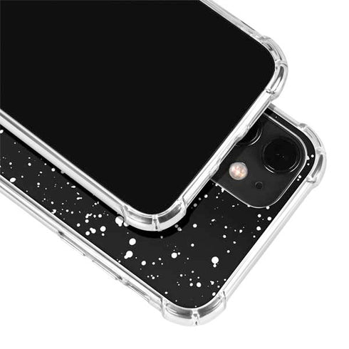 Black Speckle iPhone 12 Clear Case