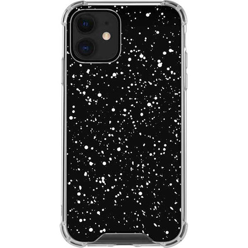 Black Speckle iPhone 12 Mini Clear Case