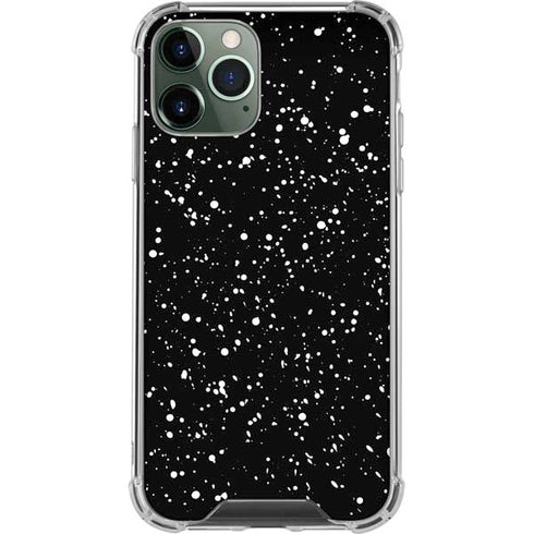 Black Speckle iPhone 12 Pro Clear Case