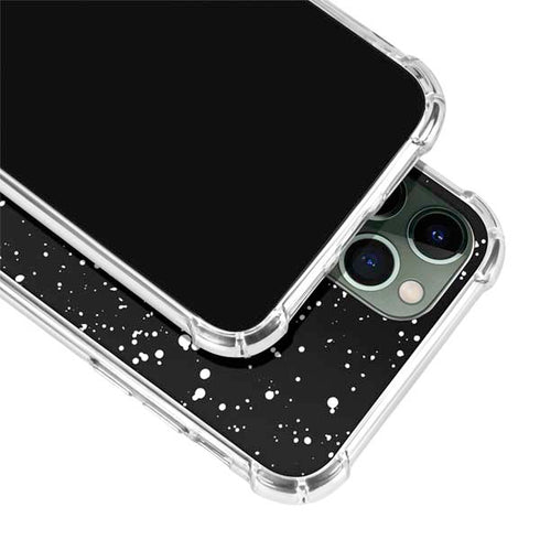 Black Speckle iPhone 12 Pro Max Clear Case