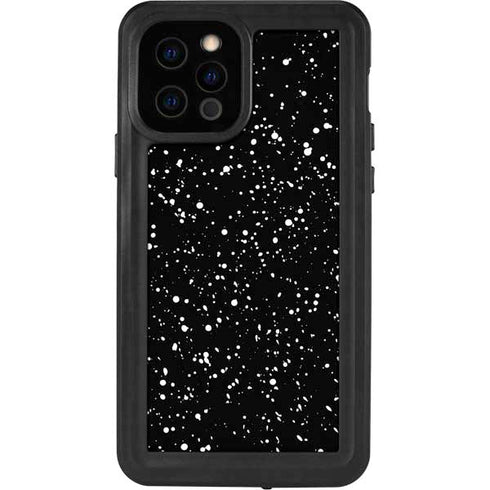 Black Speckle iPhone 12 Pro Waterproof Case