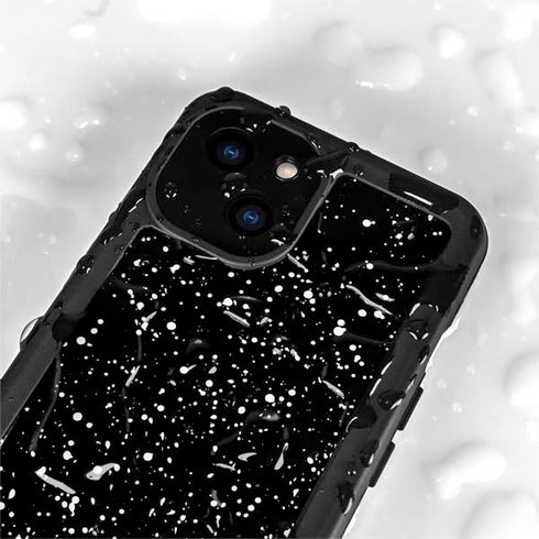 Black Speckle iPhone 15 Waterproof Case
