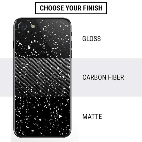 Black Speckle iPhone SE (2nd & 3rd Gen) Skin
