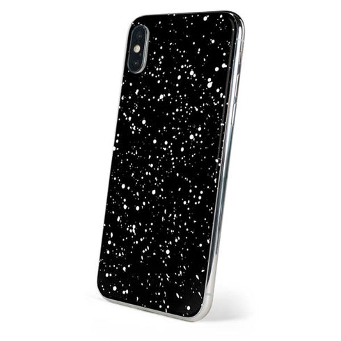 Black Speckle iPhone X Skin