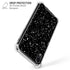 Black Speckle iPhone XR Clear Case