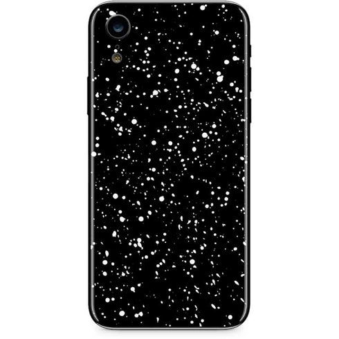 Black Speckle iPhone XR Skin