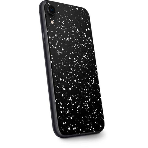 Black Speckle iPhone XR Skin