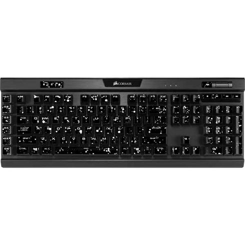 Black Speckle K95 RGB PLATINUM Mechanical Gaming Keyboard Skin