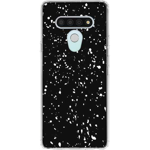 Black Speckle LG Stylo 6 Clear Case
