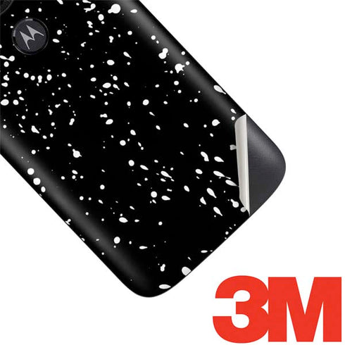 Black Speckle Moto E5 Play Skin