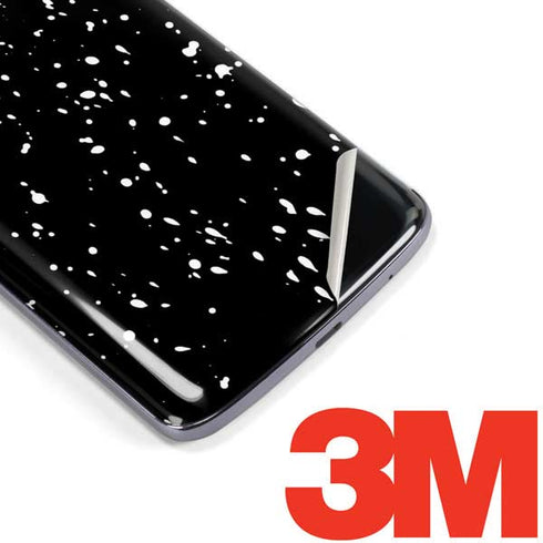 Black Speckle Moto E5 Plus Skin