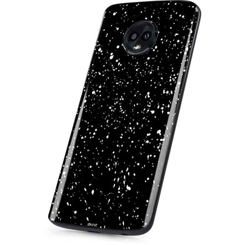 Black Speckle Moto G6 Skin