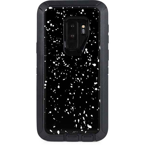 Black Speckle Otterbox Defender Galaxy Skin