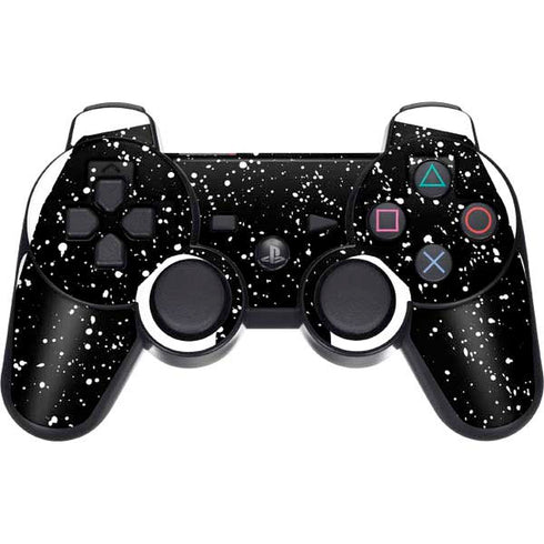 Black Speckle PS3 Dual Shock wireless controller Skin