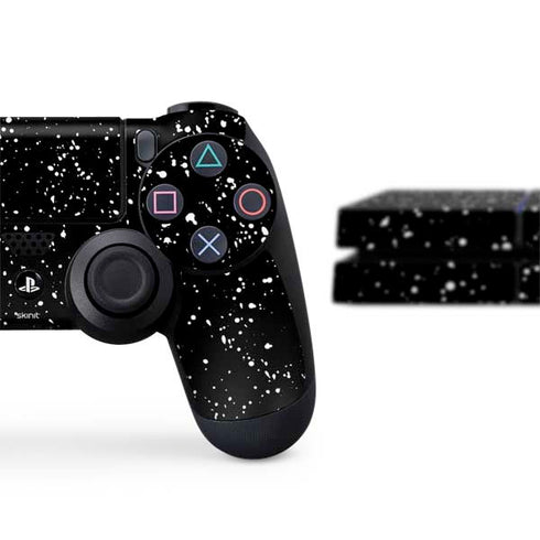 Black Speckle PS4 Console and Controller Bundle Skin