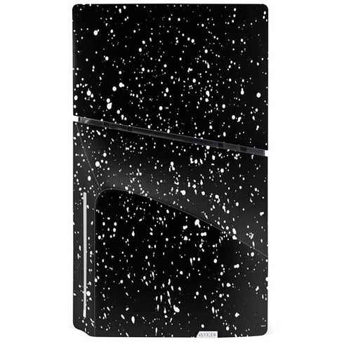 Black Speckle PS5 Slim Disk Console Skin