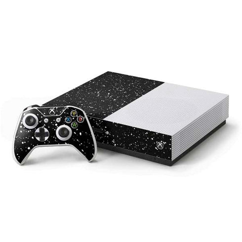 Black Speckle Xbox One S Console and Controller Bundle Skin