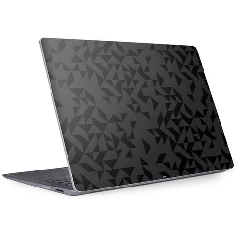 Black Geometric Surface Laptop 2 Skin