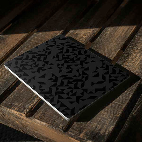 Black Geometric Surface Laptop 2 Skin