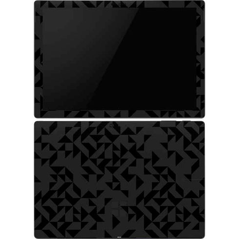 Black Geometric Surface Pro 6 Skin