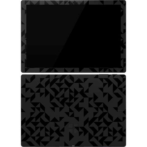 Black Geometric Surface Pro 7 Skin