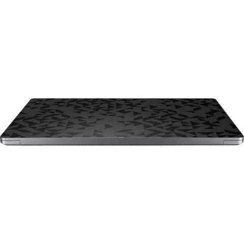 Black Geometric Universal Laptop 12in (9.8 x 6.8in) Skin