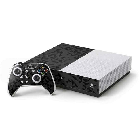 Black Geometric Xbox One S Console and Controller Bundle Skin