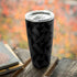 Black Geometric Yeti 20oz Tumbler Skin